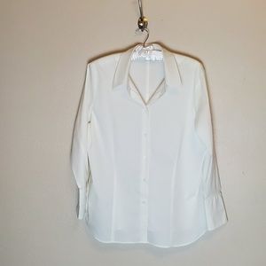 WORTHINGTON WOMAN STRETCH WHITE BLOUSE 18W